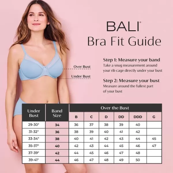 Bali Womens DoubleSupport Spa Closure WireFree Bra