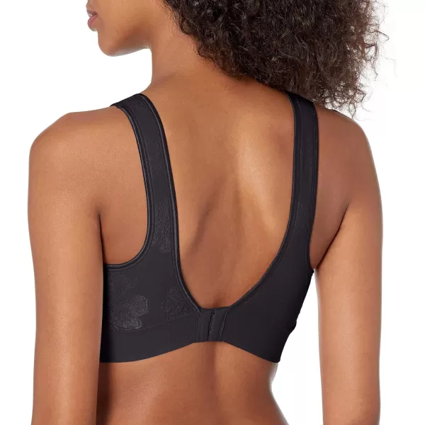 Bali Womens Comfort Revolution Wireless ComfortFlex Fit FullCoverage Bra Df3488Black Tropic