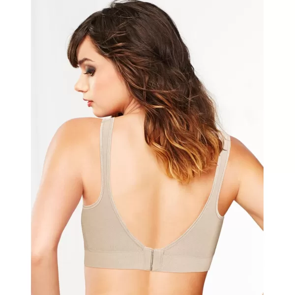 Bali Womens Comfort Revolution Wireless ComfortFlex Fit FullCoverage Bra Df3488Crystal Grey Pattern