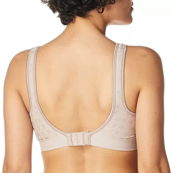 Bali Womens Comfort Revolution Wireless ComfortFlex Fit FullCoverage Bra Df3488Evening Blush Dot