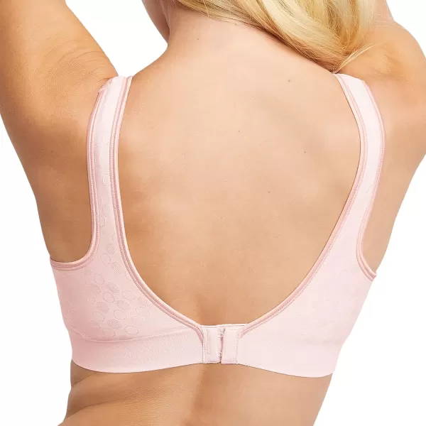 Bali Womens Comfort Revolution Wireless ComfortFlex Fit FullCoverage Bra Df3488Gentle Peach Dot