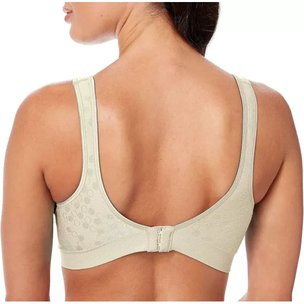 Bali Womens Comfort Revolution Wireless ComfortFlex Fit FullCoverage Bra Df3488Light Beige