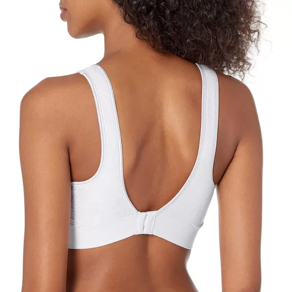 Bali Womens Comfort Revolution Wireless ComfortFlex Fit FullCoverage Bra Df3488White Tropic