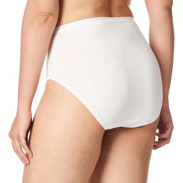 Bali Womens Full Fit Cotton Stretch HiCut PantyWhite for Daywear