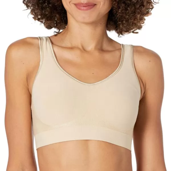 Bali Womens Comfort Revolution Wireless ComfortFlex Fit FullCoverage Bra Df3488Nude