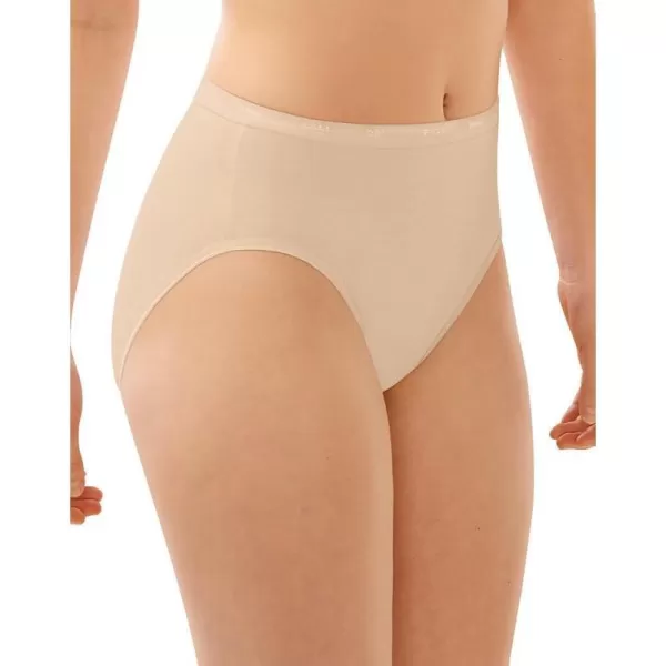 Bali Womens Full Fit Cotton Stretch HiCut PantySoft Taupe