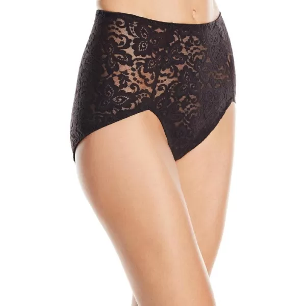 Bali Womens Lace N Smooth Firm Control Shapewear Brief DF8L14Black