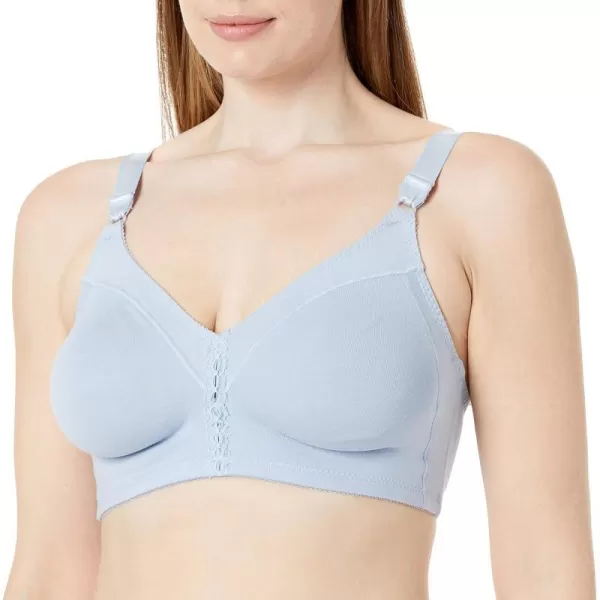 Bali Double Support Wireless Bra FullCoverage Wirefree TShirt Bra Comfortable Cotton Wirefree Bra Our Best Everyday BraBlue Flight