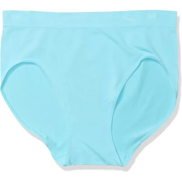 Bali Womens Panties Hi Cut Panties for Everyday Comfort Smoothing Underwear Seamless Hi Cut Panty Colors May VaryGlistening Turquoise