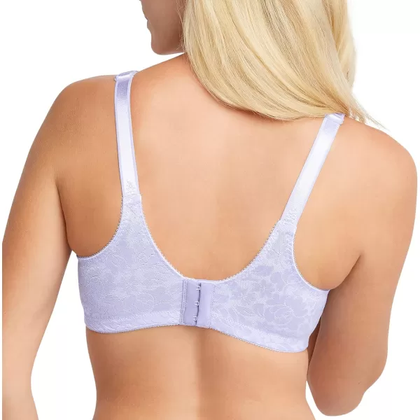 Bali Double Support Wireless Bra Lace Bra with StayinPlace Straps FullCoverage Wirefree Bra Tagless for Everyday WearMisty Lilac