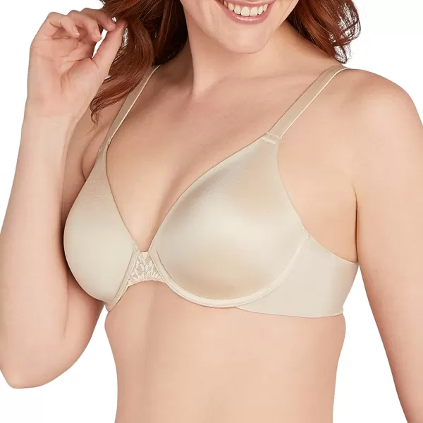 Bali Womens Comfort Revolution Soft Touch Perfect TShirt Underwire Bra Df3468Almond