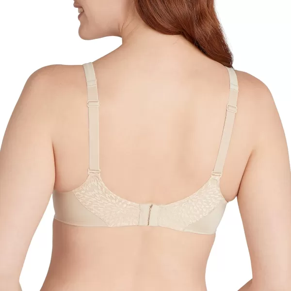 Bali Womens Comfort Revolution Soft Touch Perfect TShirt Underwire Bra Df3468Almond