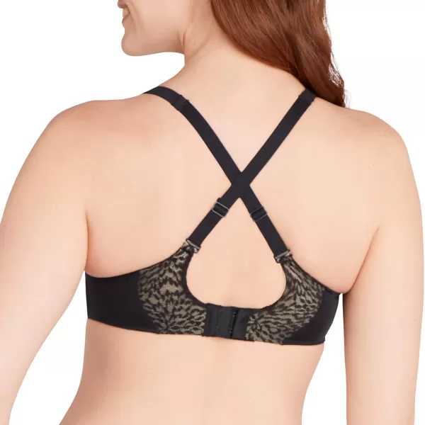 Bali Womens Comfort Revolution Soft Touch Perfect TShirt Underwire Bra Df3468BlackAlmond