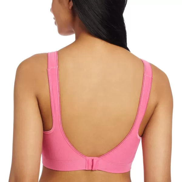 Bali Womens Comfort Revolution Wirefree Bra with Smart Sizes BraVoluptuous Pink