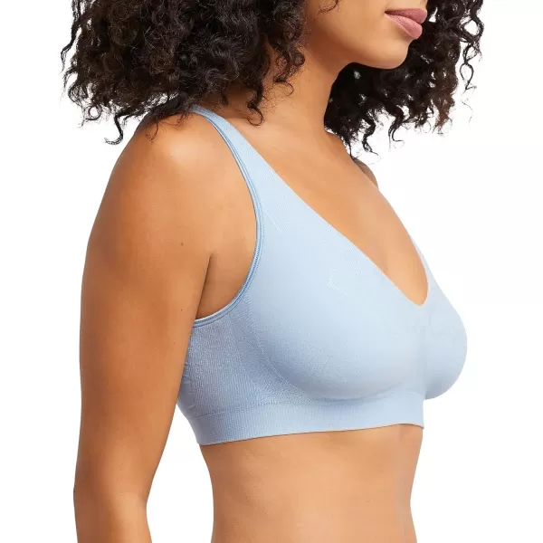 Bali Womens Comfort Revolution Wireless Bra FullCoverage TShirt Bra Retired ColorsBlue Sky Ahead Aztec