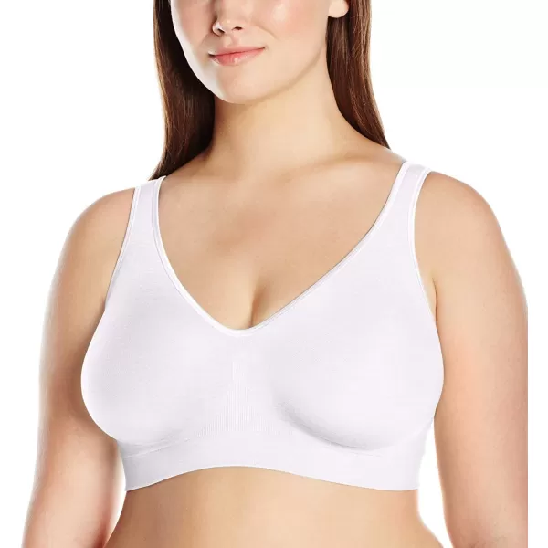 Bali Womens Comfort Revolution Wireless Bra FullCoverage TShirt Bra Retired ColorsWhite