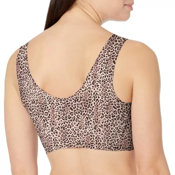 Bali Womens Comfort Revolution Wireless Tshirt Bra Fullcoverage Pullover Bra Df3491Classic Animal Print