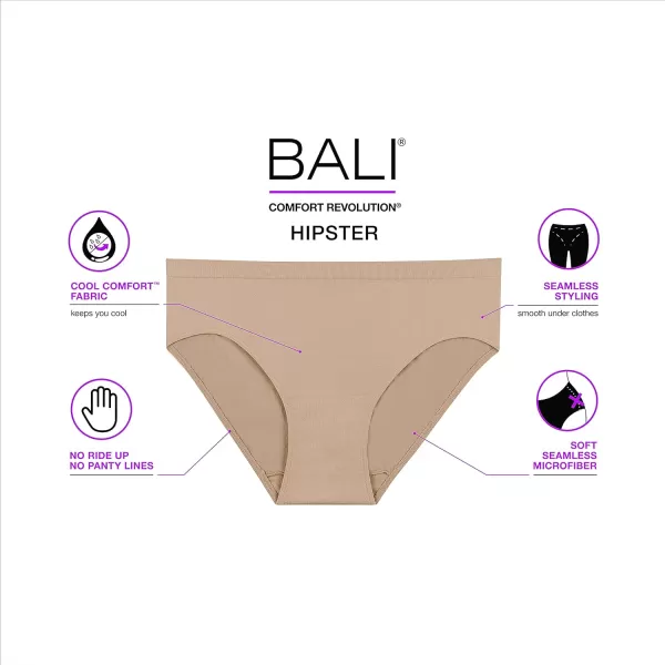 Bali Womens Microfiber Hipster1 Nude