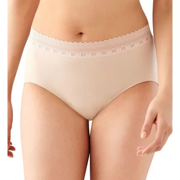 Bali Womens Microfiber Hipster1 White Lace