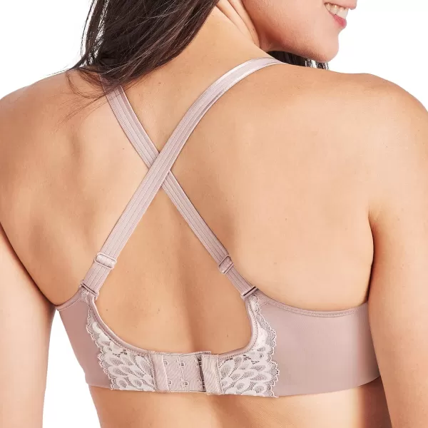 Bali Womens Passion for Comfort Full Coverage Dreamwire Underwire Bra Df3390Evening Blush