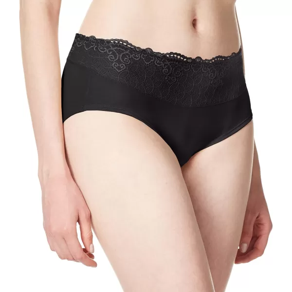 Bali Womens Passion for Comfort Hipster PantyBlack Lace