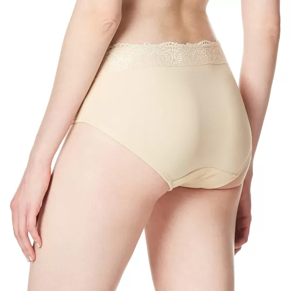 Bali Womens Passion for Comfort Hipster PantySoft Taupe Lace