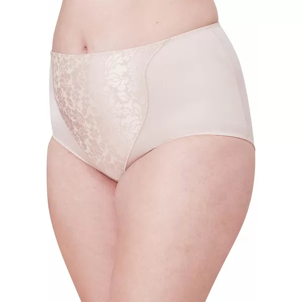 Bali Womens Shapewear Double Support Light Control Brief with Lace Fajas 2Pack DFX372Porcelain