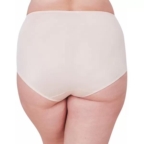 Bali Womens Shapewear Double Support Light Control Brief with Lace Fajas 2Pack DFX372Porcelain