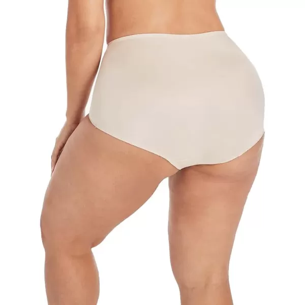 Bali Womens Shapewear Double Support Light Control Brief with Lace Fajas 2Pack DFX372Soft Taupe