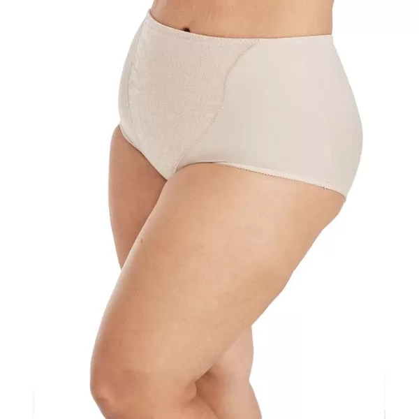 Bali Womens Shapewear Double Support Light Control Brief with Lace Fajas 2Pack DFX372Soft Taupe