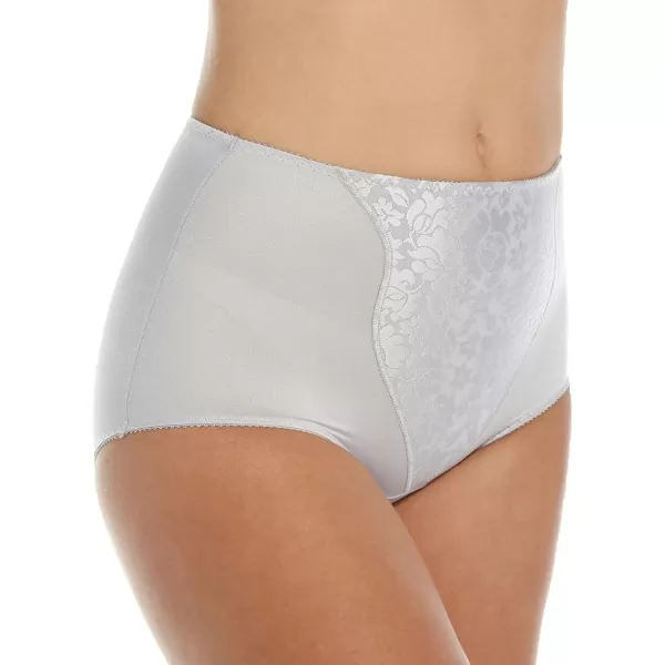 Bali Womens Shapewear Double Support Light Control Brief with Lace Fajas 2Pack DFX372White Garment