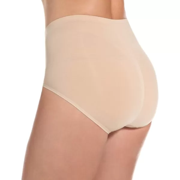 Bali Womens Shapewear Seamless Ultra Firm Control Brief Fajas 2Pack DFX245White GarmentWhite Garment