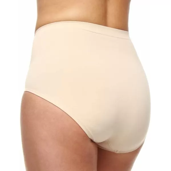 Bali Womens Shaping Ultra Firm Control Seamless Shapewear Brief Fajas 2Pack DFX204Soft Taupe