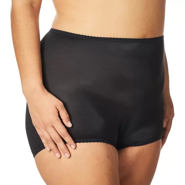 Bali Womens Skimp Skamp Panties Smoothing Stretch Brief Underwear1 Pack  Black for Daywear