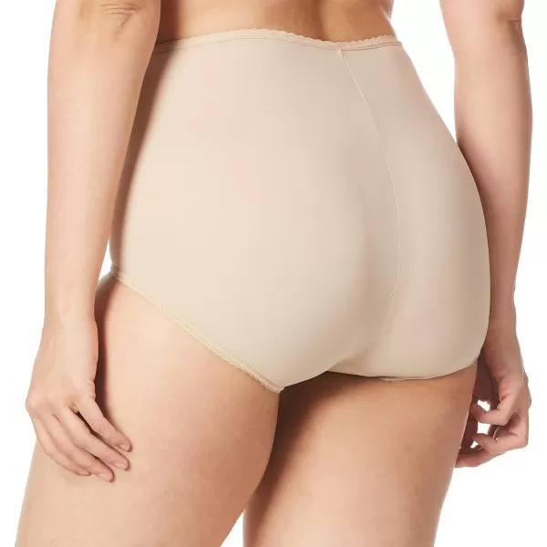 Bali Womens Skimp Skamp Panties Smoothing Stretch Brief Underwear1 Pack  Nude