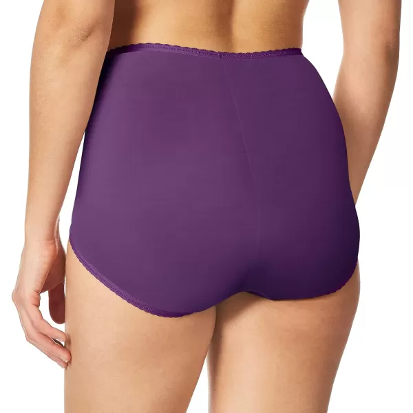 Bali Womens Skimp Skamp Panties Smoothing Stretch Brief Underwear1 Pack  Purple Vista