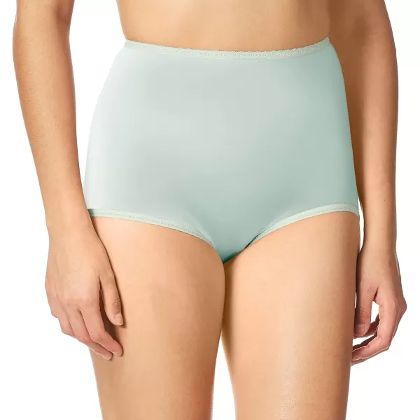 Bali Womens Skimp Skamp Panties Smoothing Stretch Brief Underwear1 Pack  Soft Celadon