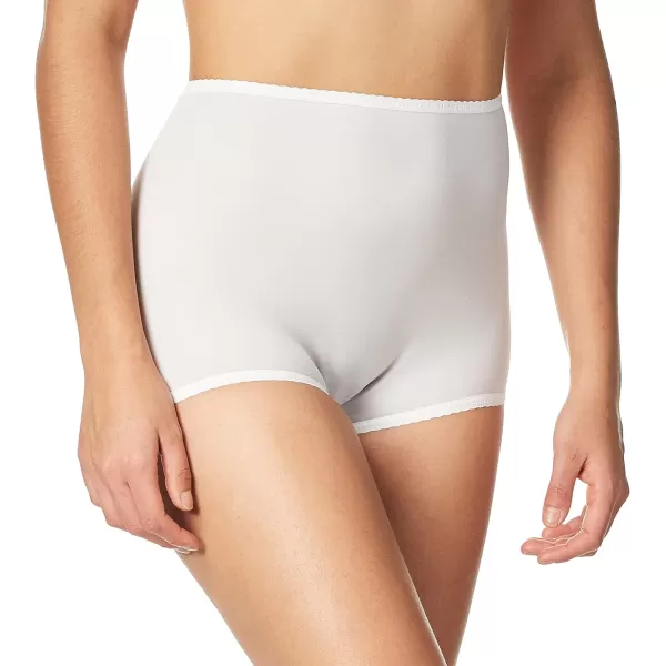 Bali Womens Skimp Skamp Panties Smoothing Stretch Brief Underwear1 Pack  White for Daywear