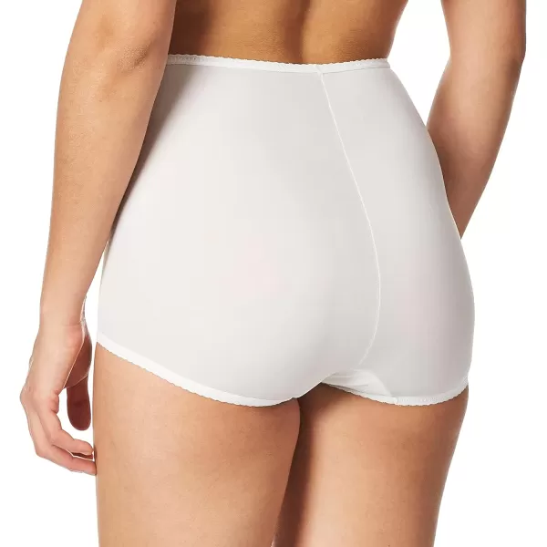 Bali Womens Skimp Skamp Panties Smoothing Stretch Brief Underwear1 Pack  White for Daywear