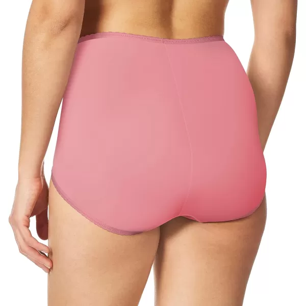 Bali Womens Skimp Skamp Panties Smoothing Stretch Brief UnderwearTerracotta Pink