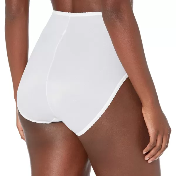 Bali Womens Skimp Skamp Panties Smoothing Stretch Brief UnderwearWhite for Daywear