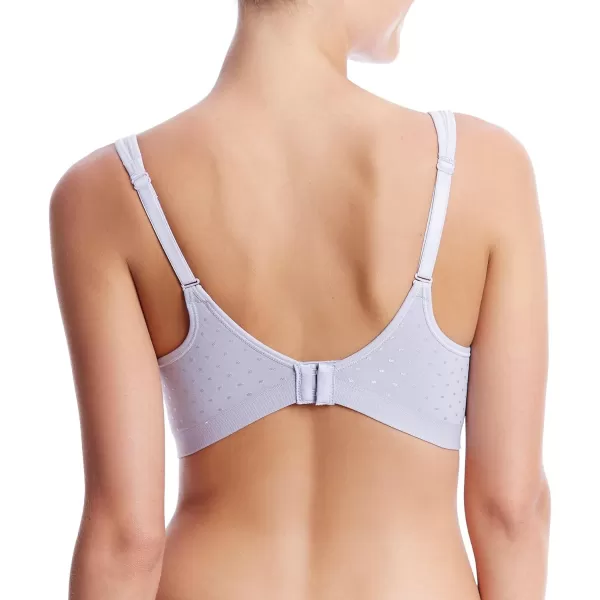 Bali womens Comfort Revolution Wireless Bra Fullcoverage Wirefree Bra Cool Comfort FabricAmethyst Quartz Dot