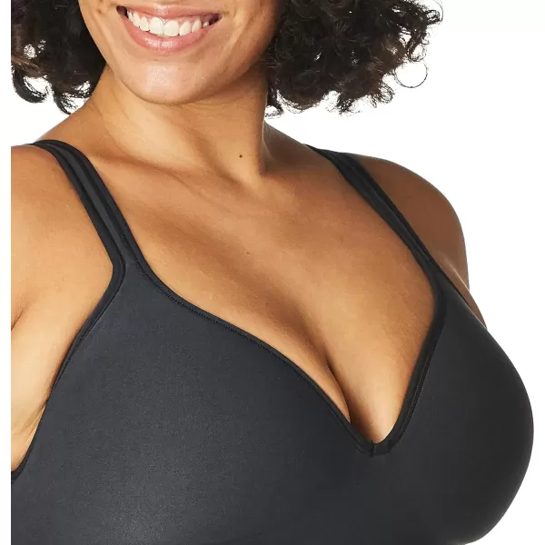 Bali womens Comfort Revolution Wireless Bra Fullcoverage Wirefree Bra Cool Comfort FabricBlack