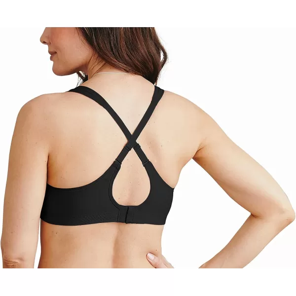 Bali womens Comfort Revolution Wireless Bra Fullcoverage Wirefree Bra Cool Comfort FabricBlack