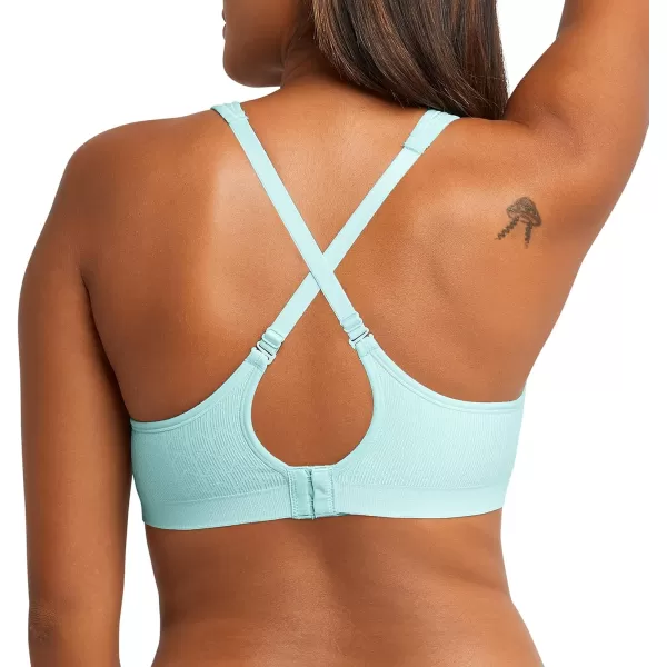 Bali womens Comfort Revolution Wireless Bra Fullcoverage Wirefree Bra Cool Comfort FabricBlue Spearmint Zag