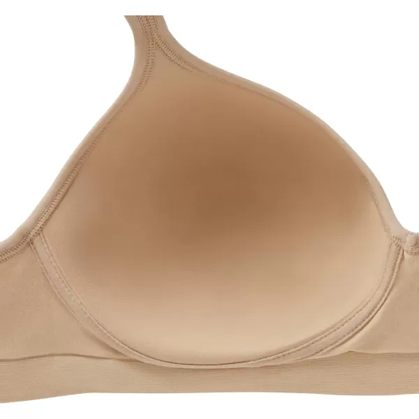 Bali womens Comfort Revolution Wireless Bra Fullcoverage Wirefree Bra Cool Comfort FabricCinnamon Butter Swirl