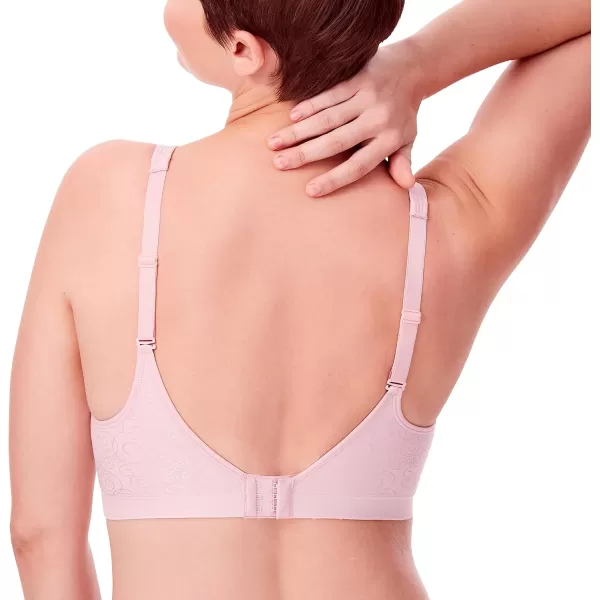 Bali womens Comfort Revolution Wireless Bra Fullcoverage Wirefree Bra Cool Comfort FabricHush Pink Swirl