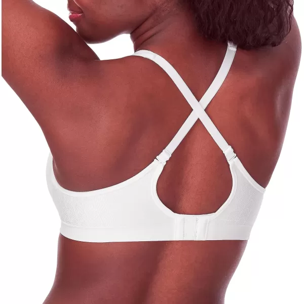 Bali womens Comfort Revolution Wireless Bra Fullcoverage Wirefree Bra Cool Comfort FabricWhite Zag