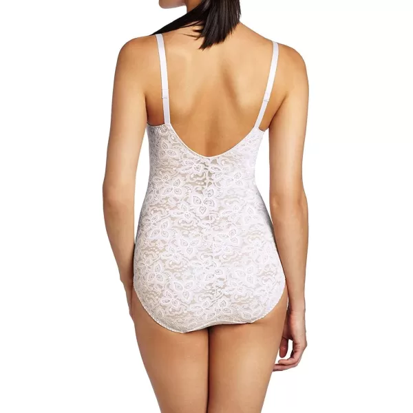 Bali womens Lace N Smooth Shapewear Body Shaper Df8l10White