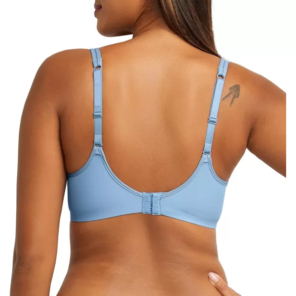 Bali womens One Smooth U Ultra Light Bra Underwire TShirt Bra Convertible Straps DF3439Blue Sky Ahead